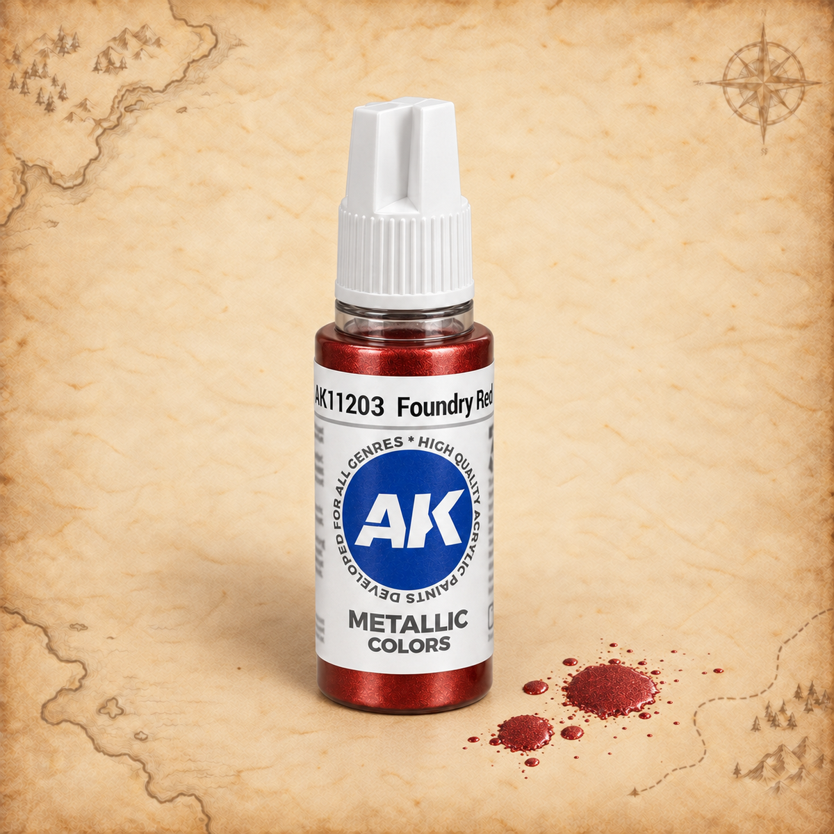 AK Interactive: 3G Acrylic Foundry Red - 17ml, alternate view