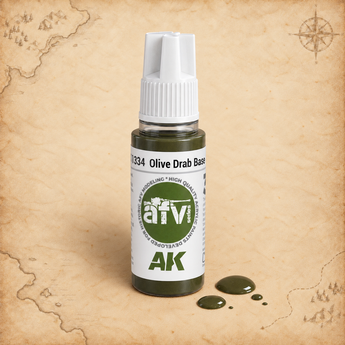 AK Interactive: 3G Olive Drab Base, alternate view