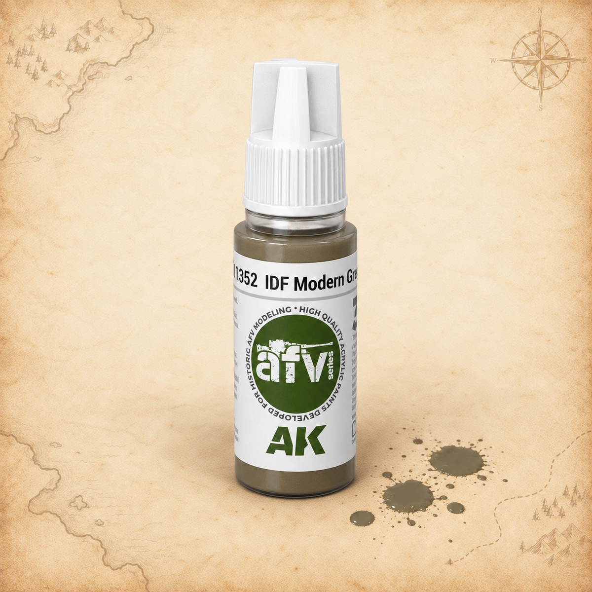 AK Interactive: 3G IDF Modern Grey, alternate view