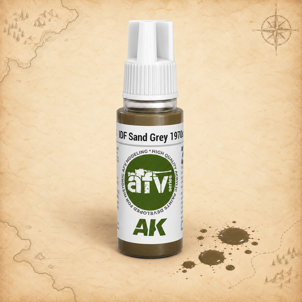 AK Interactive: 3G IDF Sand Grey 1970s-1980s, alternate view