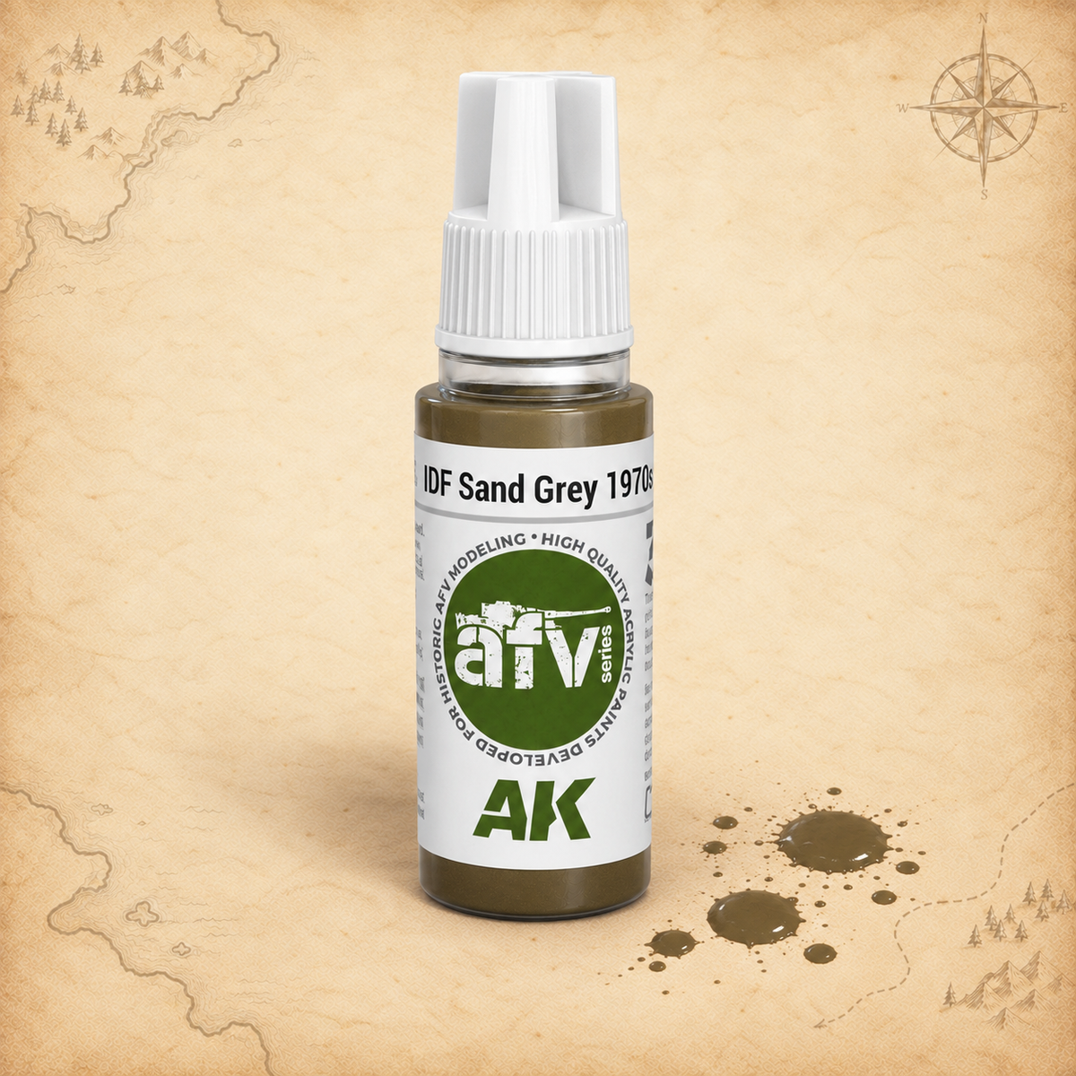 AK Interactive: 3G IDF Sand Grey 1970s-1980s, alternate view