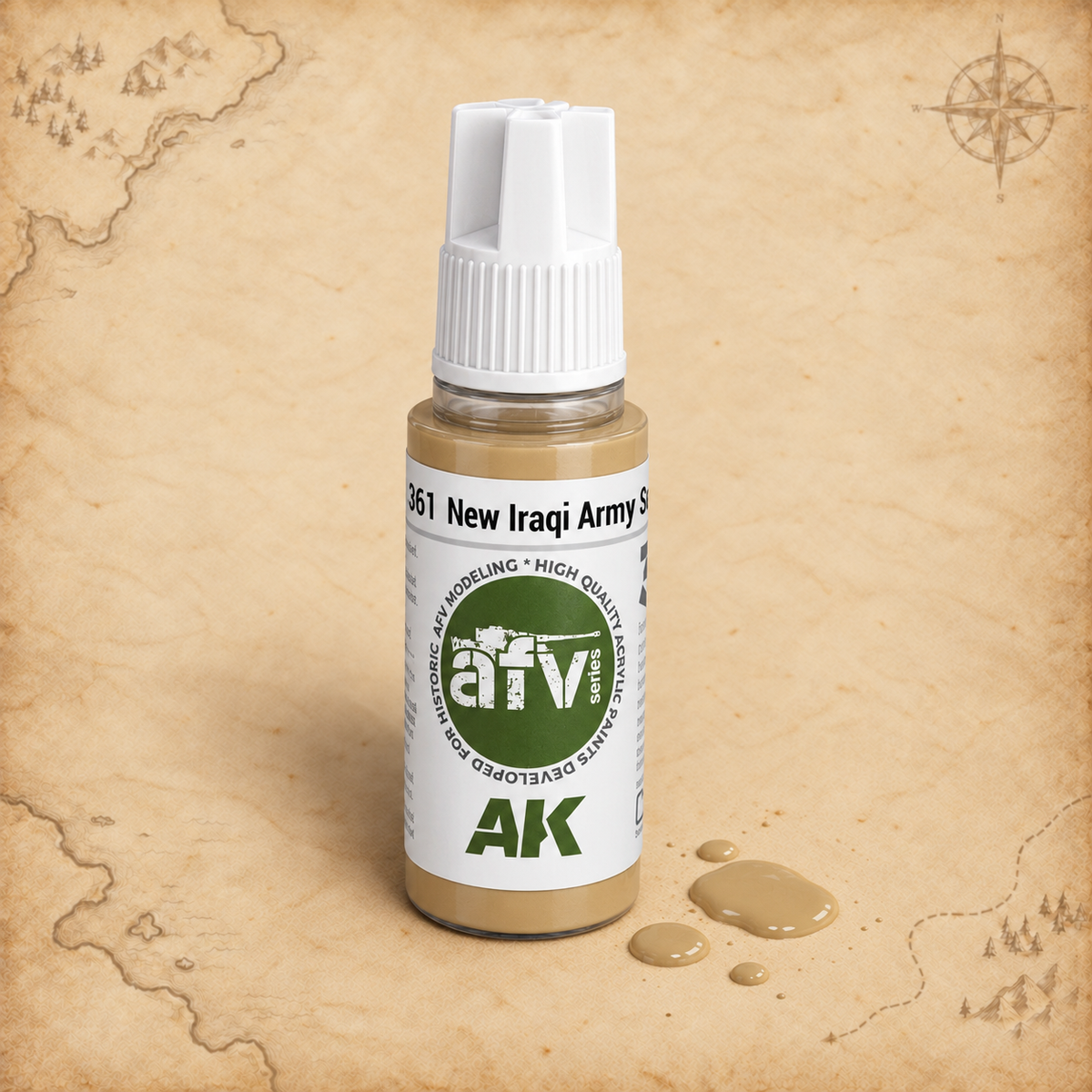 AK Interactive: 3G New Iraqi Army Sand, alternate view