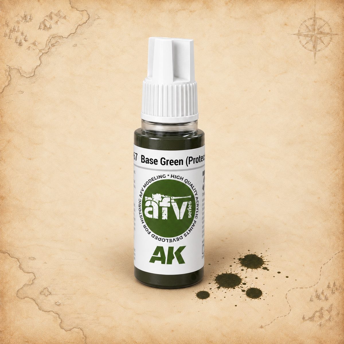 AK Interactive: 3G Base Green (Protective), alternate view