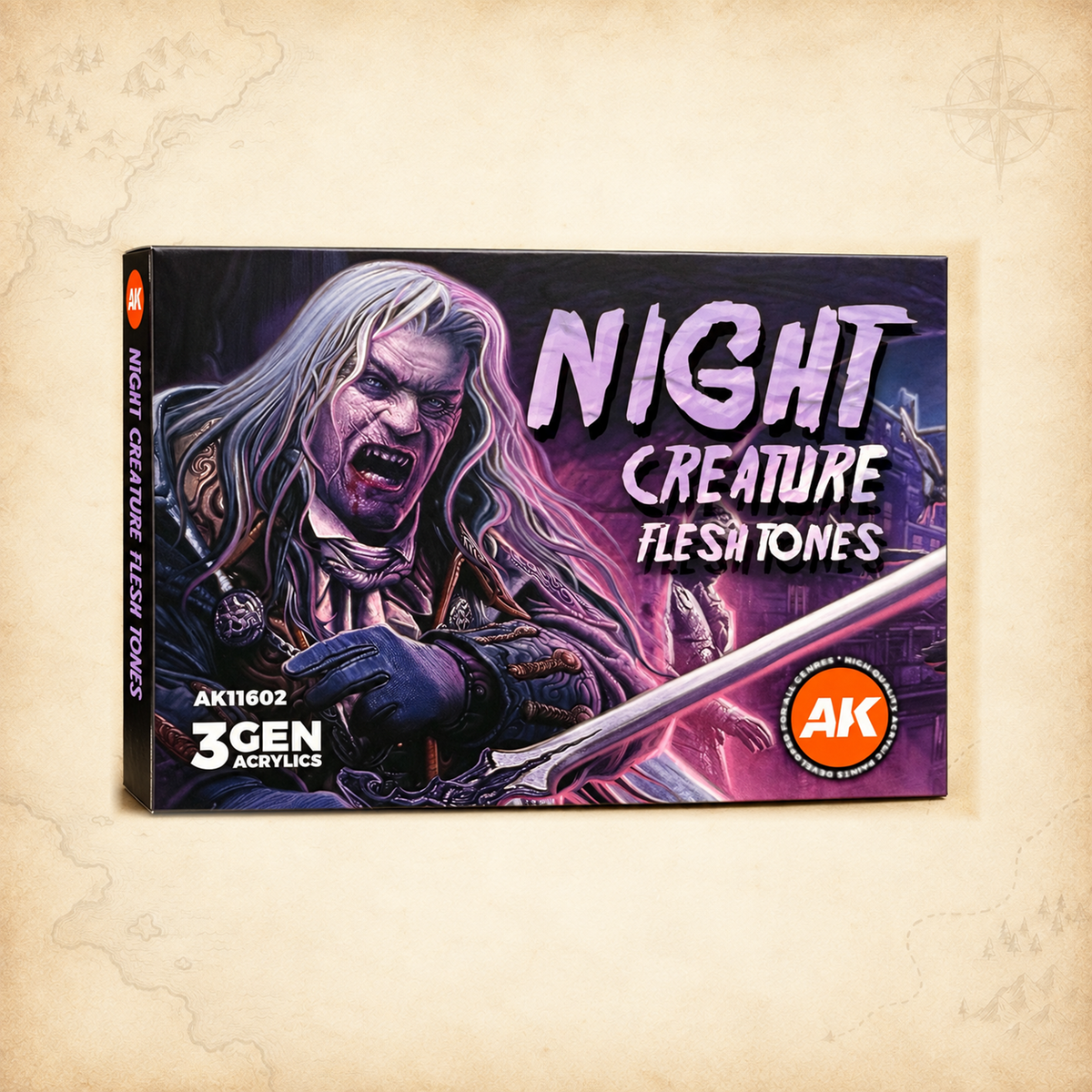 AK Interactive: 3G Night Creatures Flesh Tones Set, box front