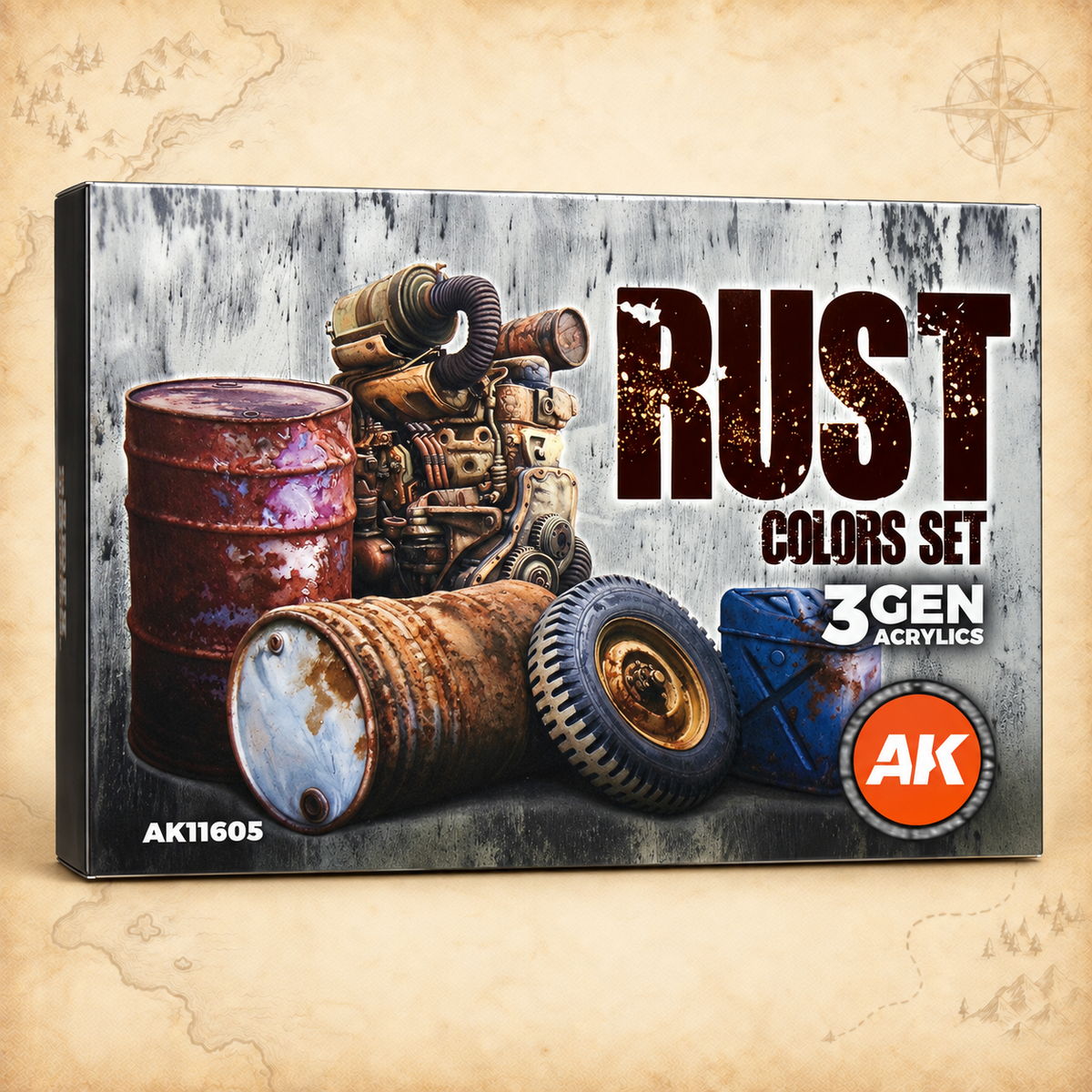 AK Interactive: 3G Rust Set, box front