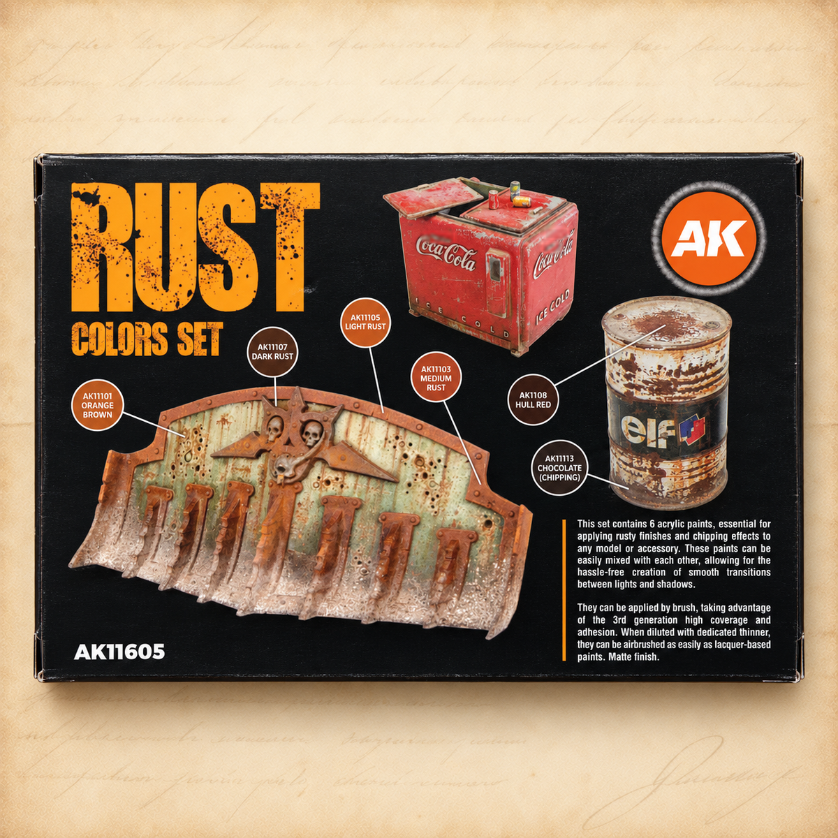 AK Interactive: 3G Rust Set, box back