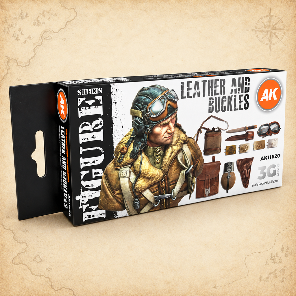 AK Interactive: 3G Leather And Buckles Set, box front
