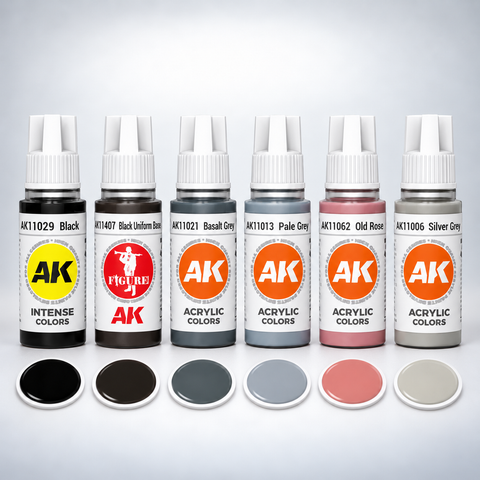 AK Interactive: 3G Panzer Crew Black Uniforms Set