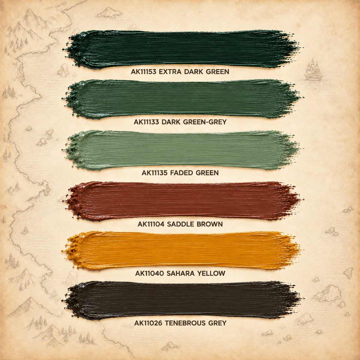 AK Interactive: 3G WWI German Uniform Set, colour swatches
