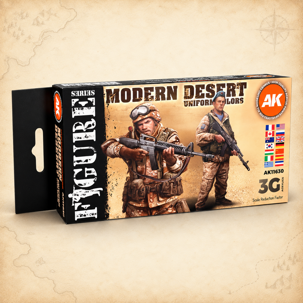 AK Interactive: 3G Modern Desert Uniform Colors Set, box front