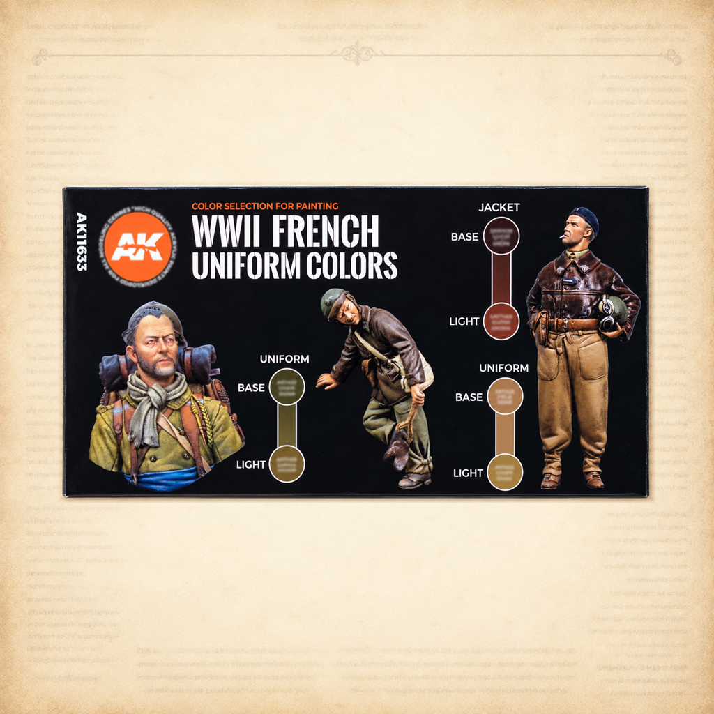 AK Interactive: 3G French Uniform Colors Set, box back
