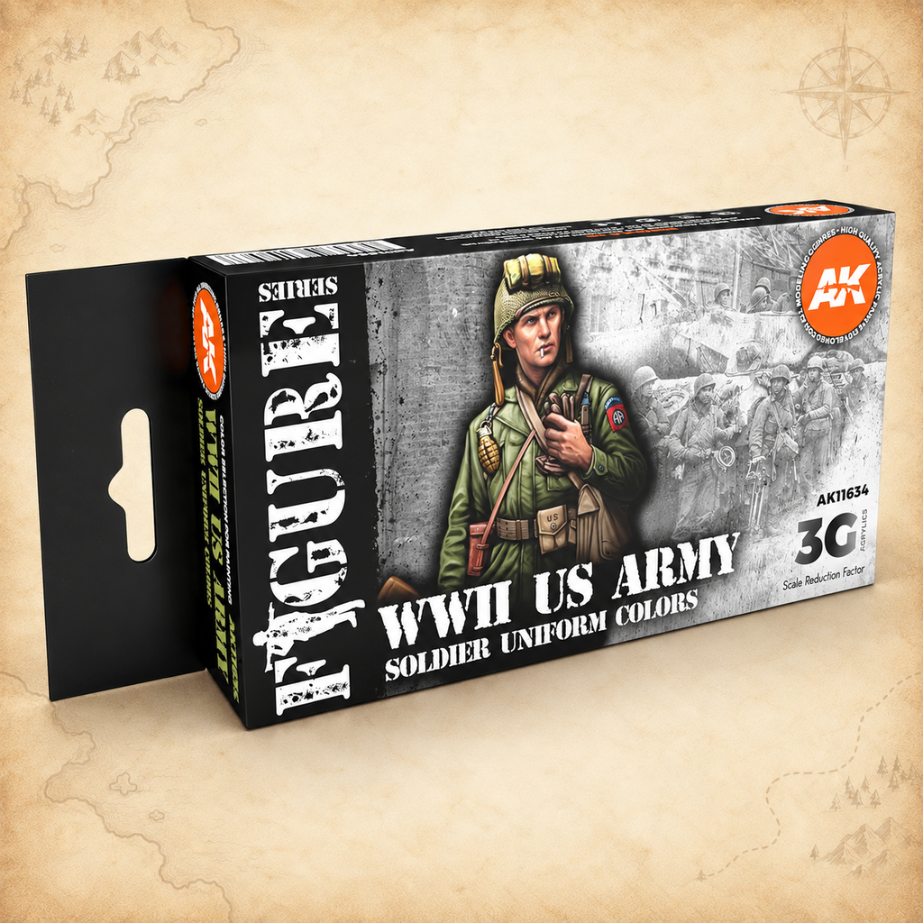 AK Interactive: 3G WW2 US Uniforms Set, box front