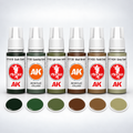 AK Interactive: 3G Vietnam Green and Camouflage Colors Set, product
