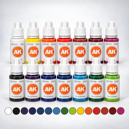 AK Interactive: 14 Selected Colors Basic Starter Set, product