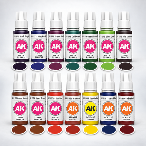 AK Interactive: 3G High Pigmentation Set - 14 Colors