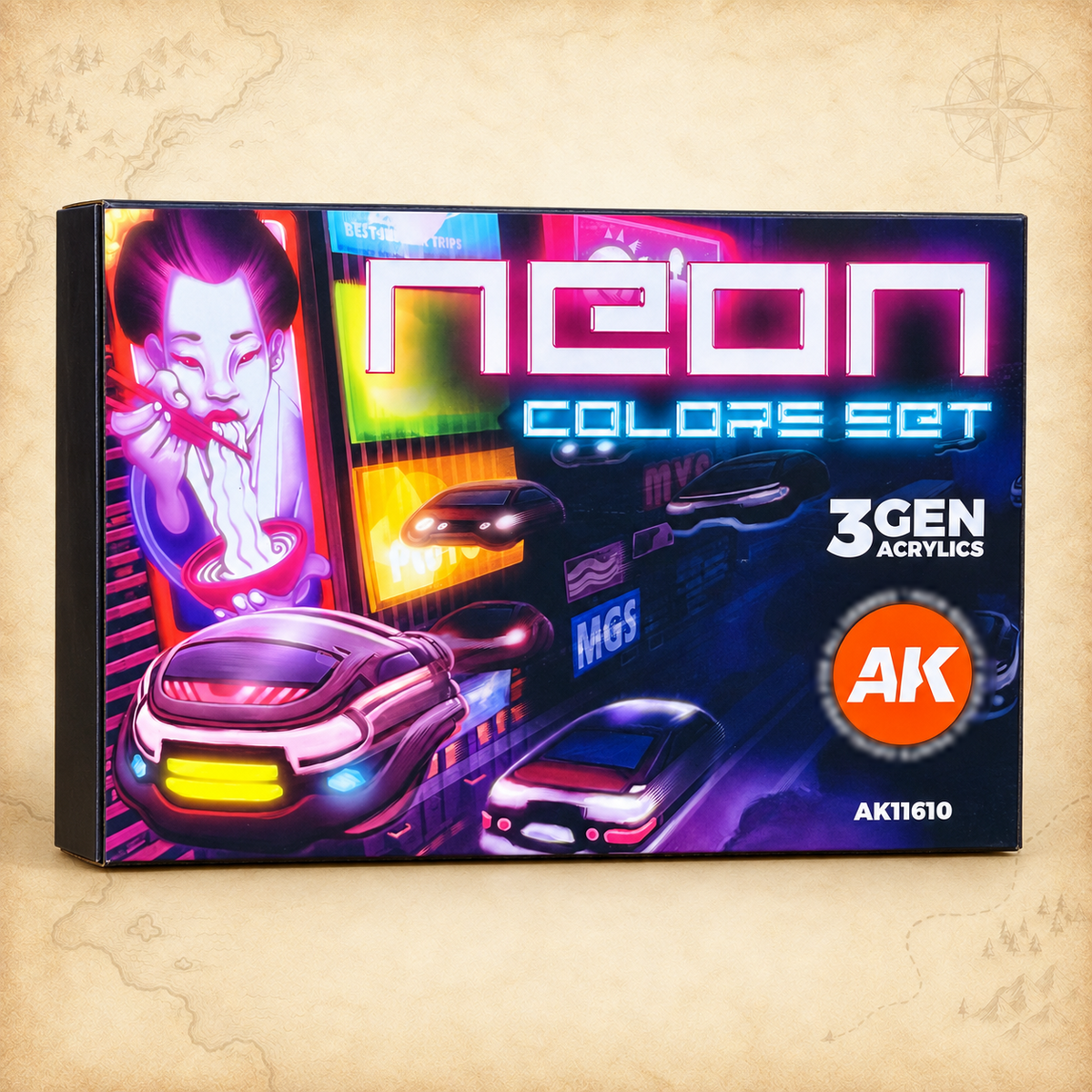 AK Interactive: 3G Neon Colors Set, box front