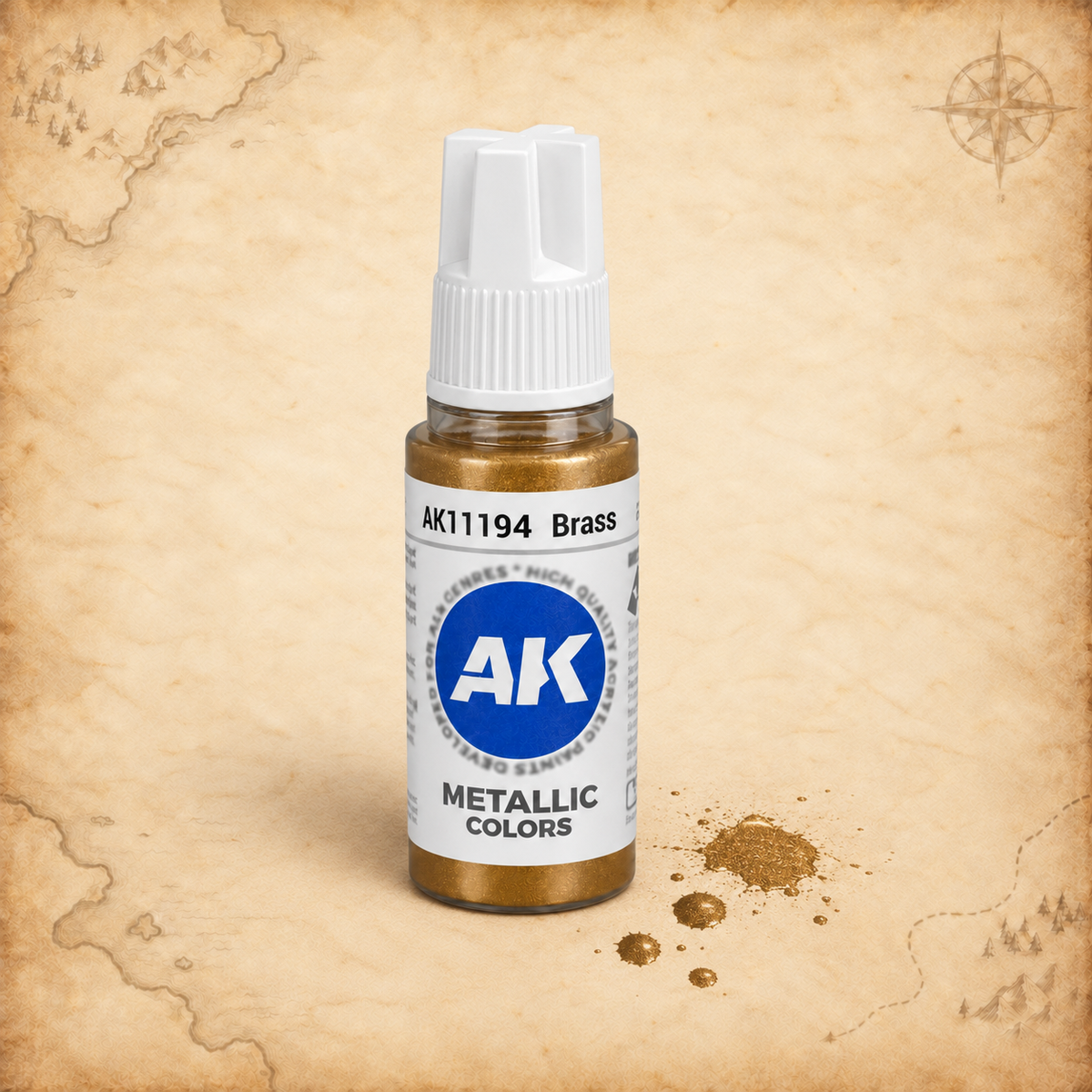 AK Interactive: 3G Acrylic Brass - 17ml, alternate view
