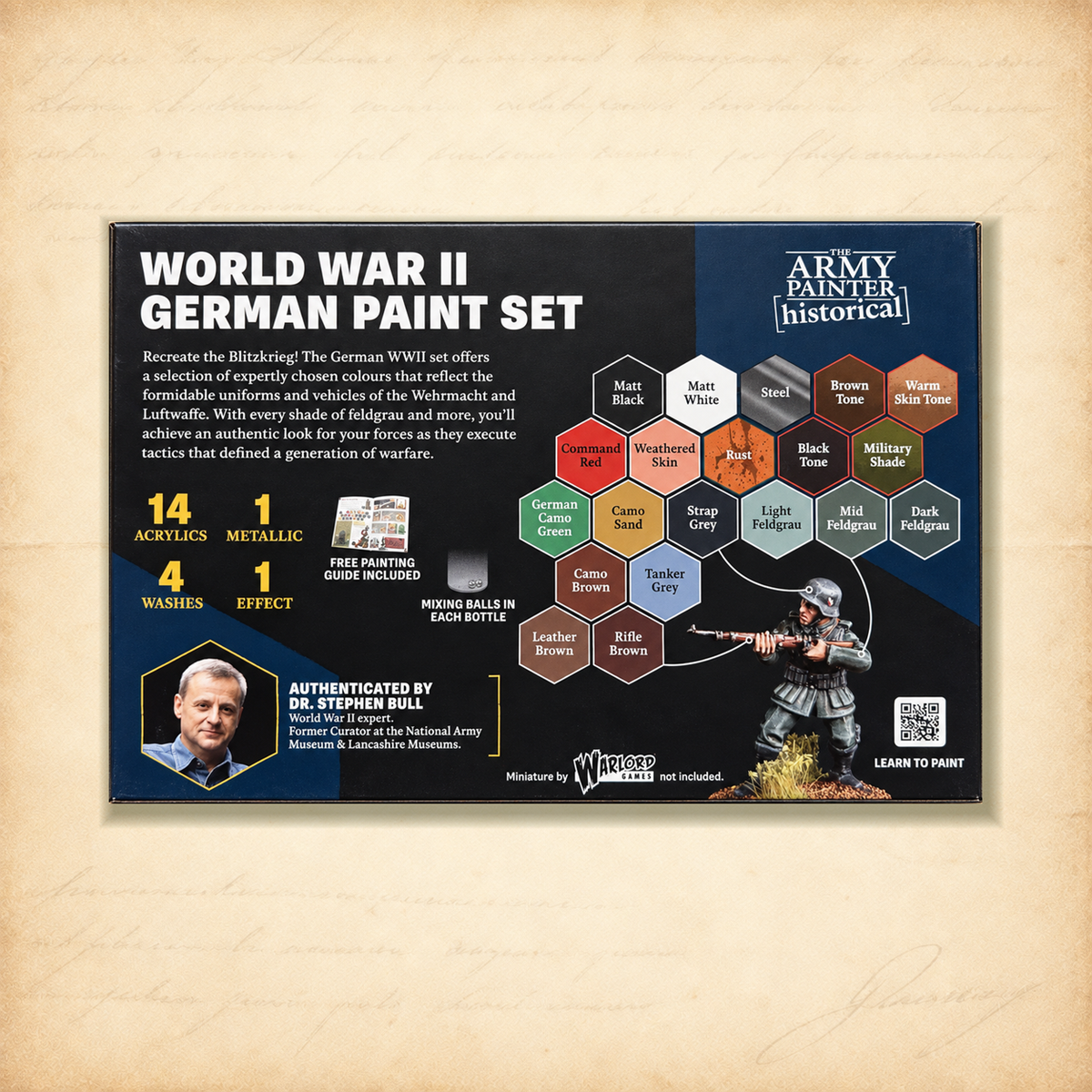 Army Painter: Warpaints Historical WWII German Set, box back