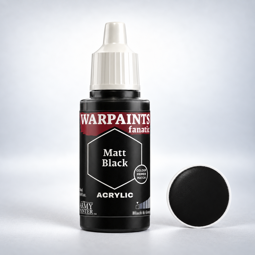 Army Painter: Warpaints Fanatic - Matt Black - 18ml, product