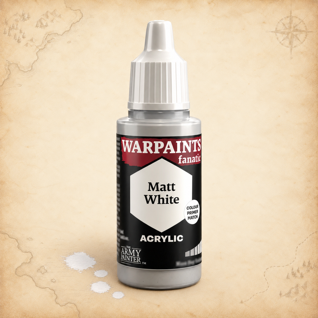 Army Painter: Warpaints Fanatic - Matt White - 18ml, alternate view