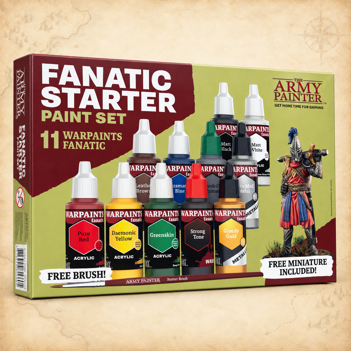 Army Painter: Warpaints Fanatic Starter Set, box front
