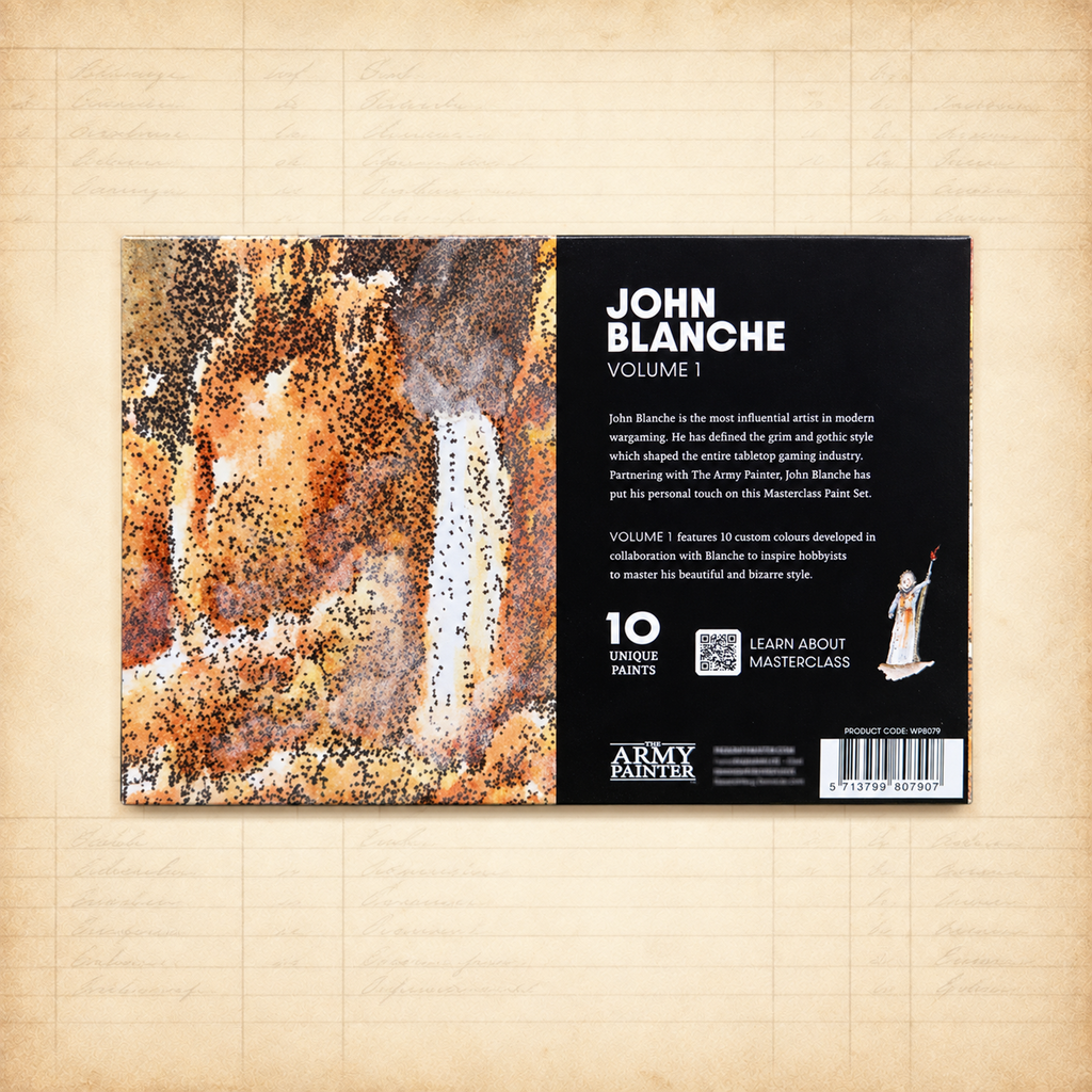 Army Painter: John Blanche Paint Set (Volume 1), box back