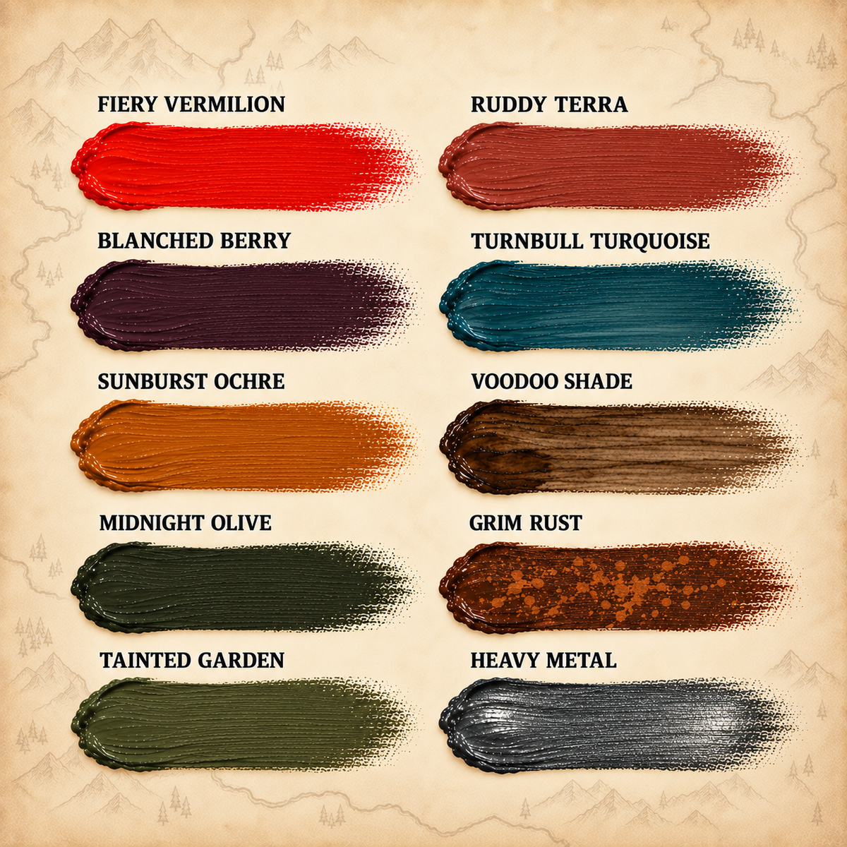 Army Painter: John Blanche Paint Set (Volume 2), colour swatches