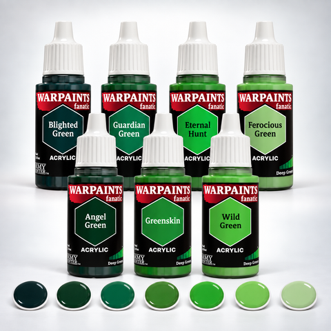 Army Painter: Warpaints Fanatic Flexible Triad PLUS+ - Deep Greens Set