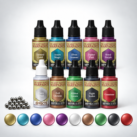 Army Painter: Metallic Colours Paint Set W/ Mixing Balls