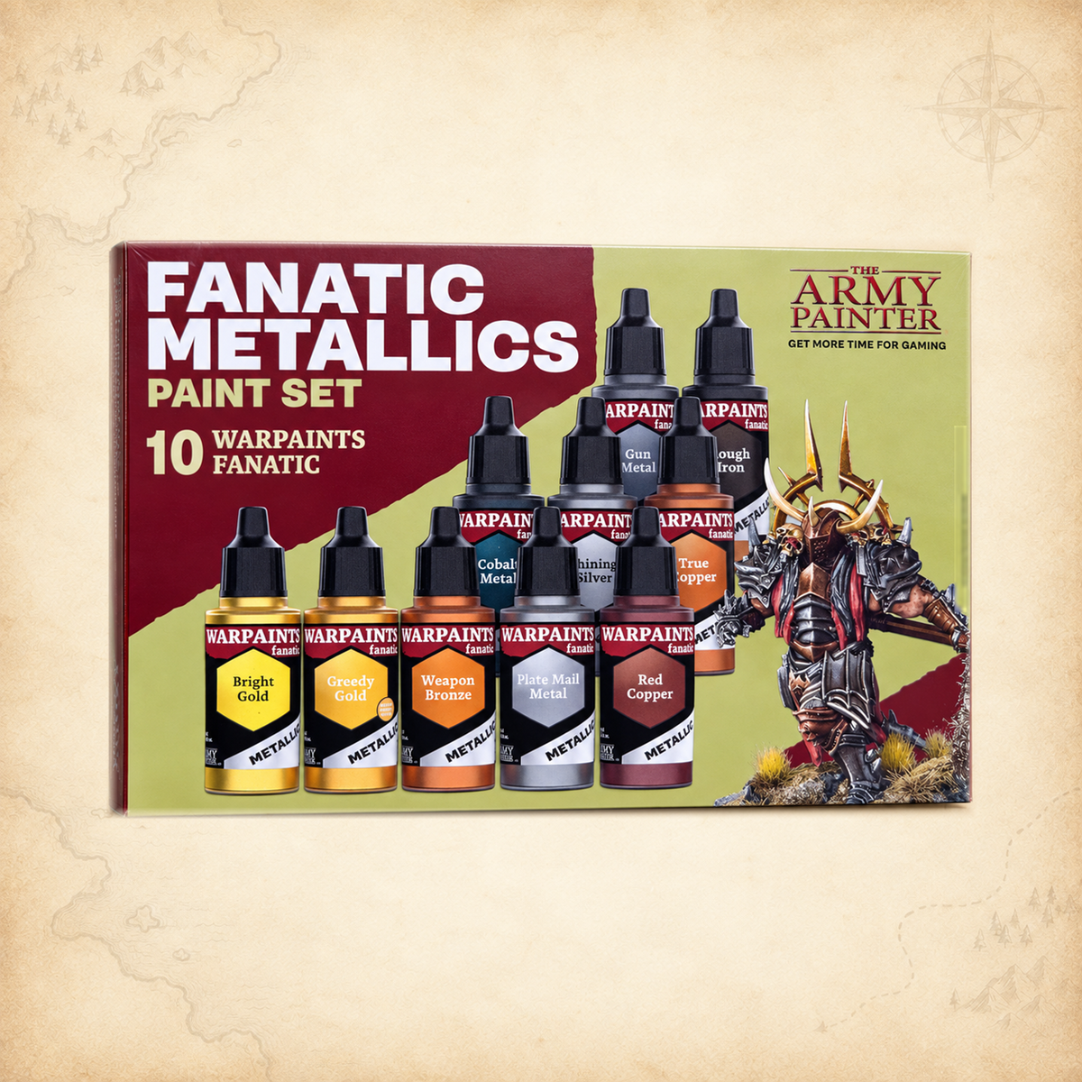 Army Painter: Warpaints Fanatic Metallics Paint Set, box front