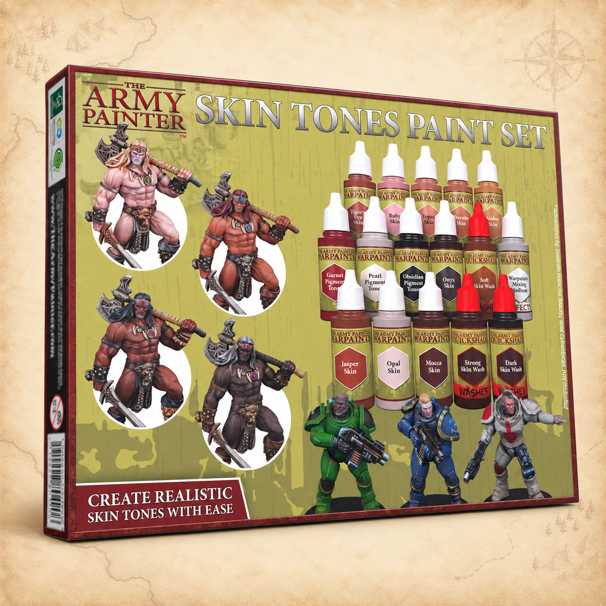 Army Painter: Warpaints Skin Tones Paint Set, box front