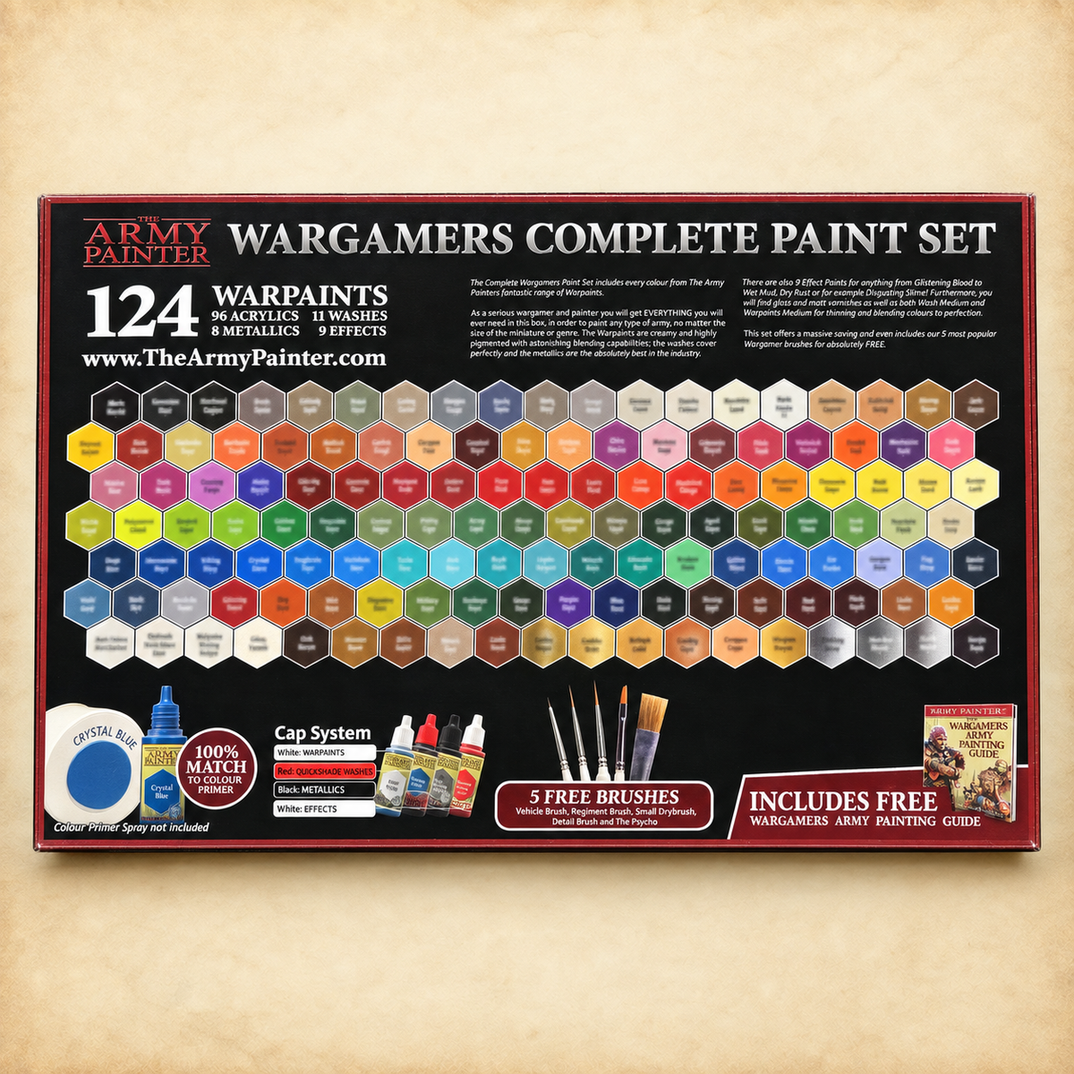 Army Painter: Warpaints Complete Paint Set, box back