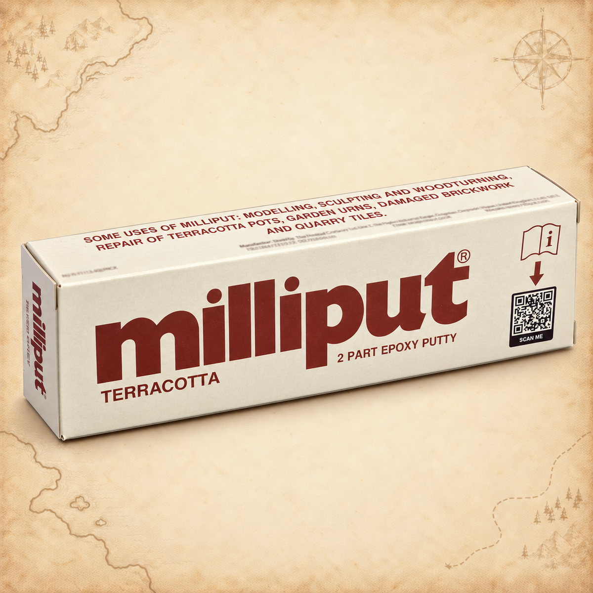 Milliput: Terracotta (4oz/pack), box front