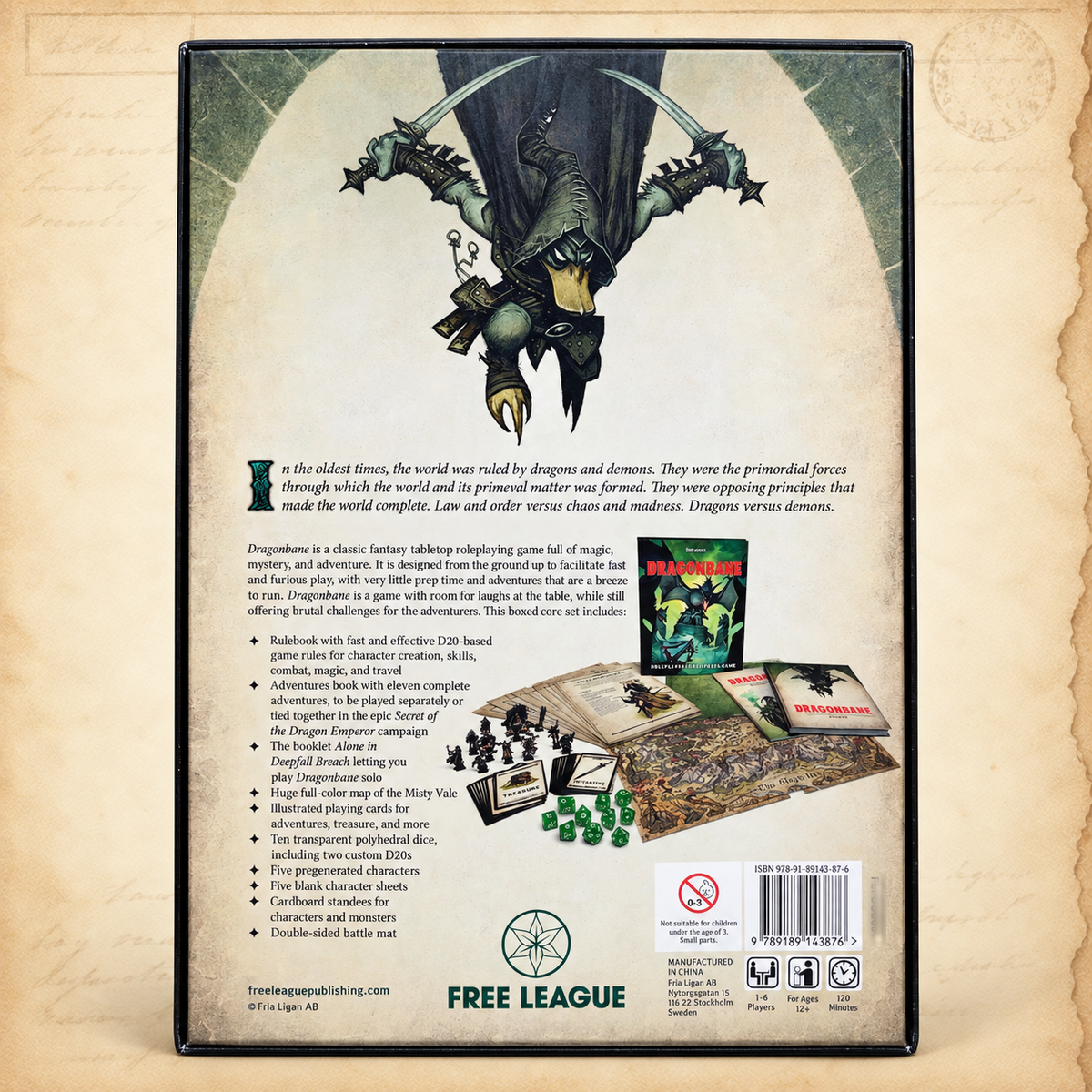 Dragonbane: Core Set, box back