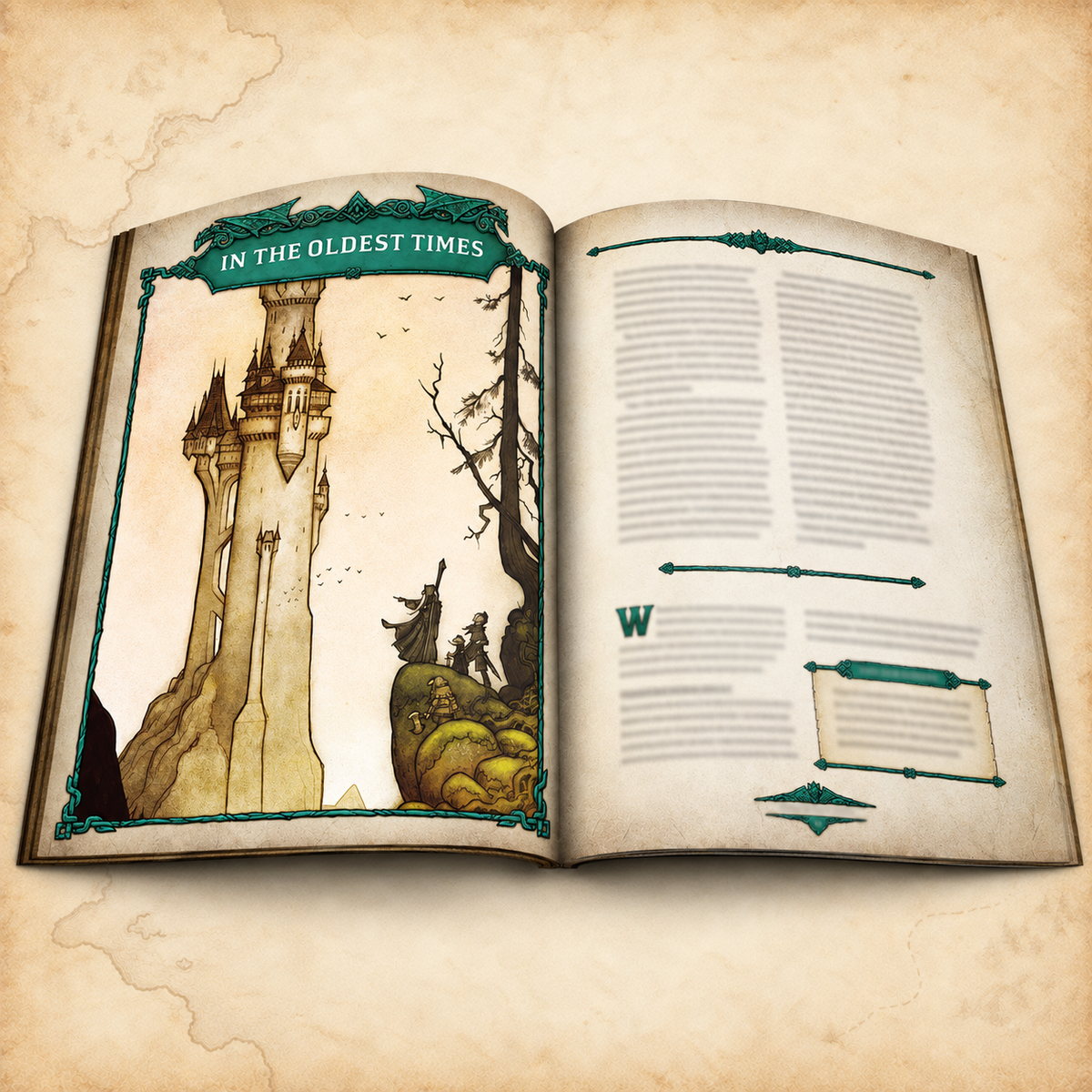 Dragonbane: Core Set, interior pages