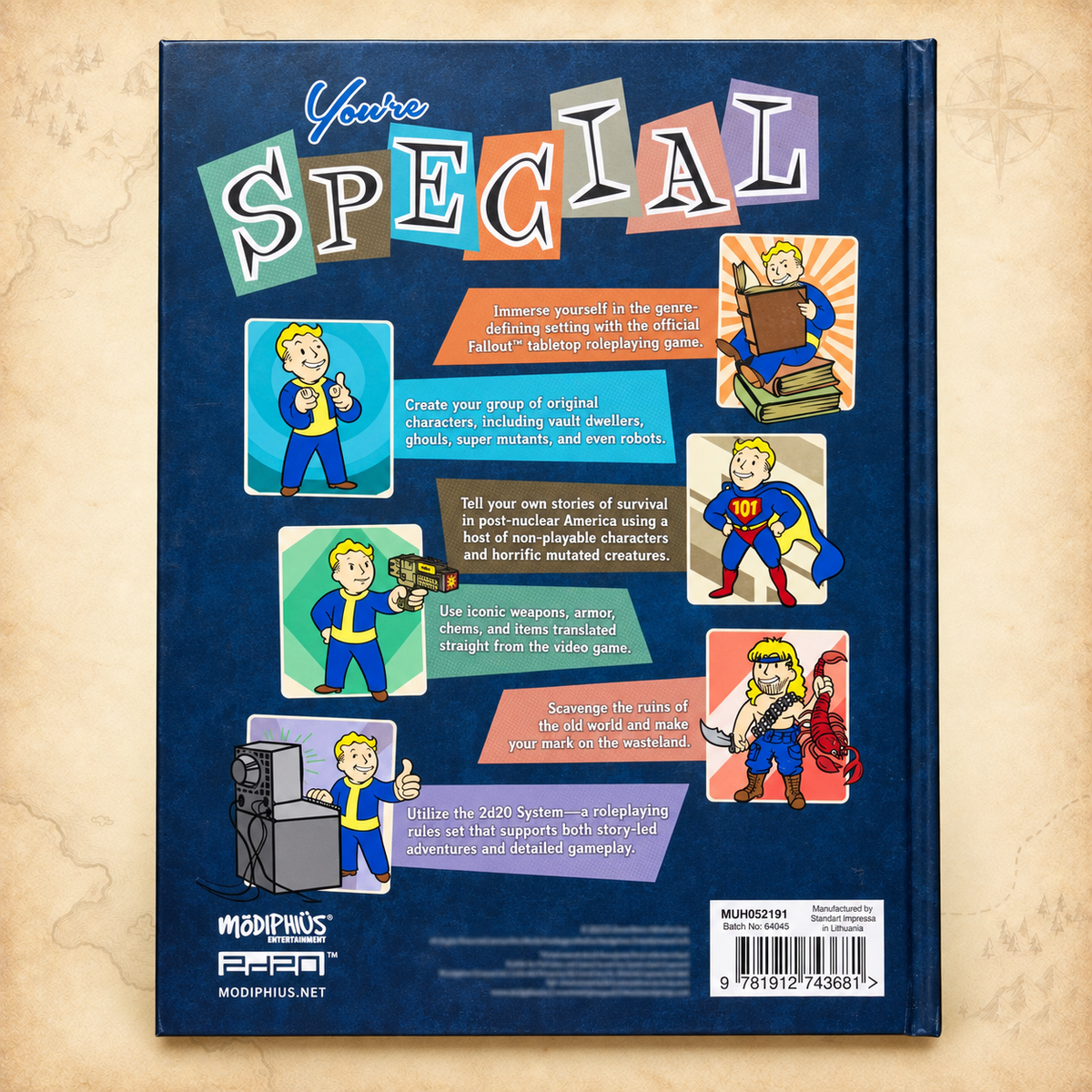 Fallout: The Roleplaying Game Core Rulebook, box back