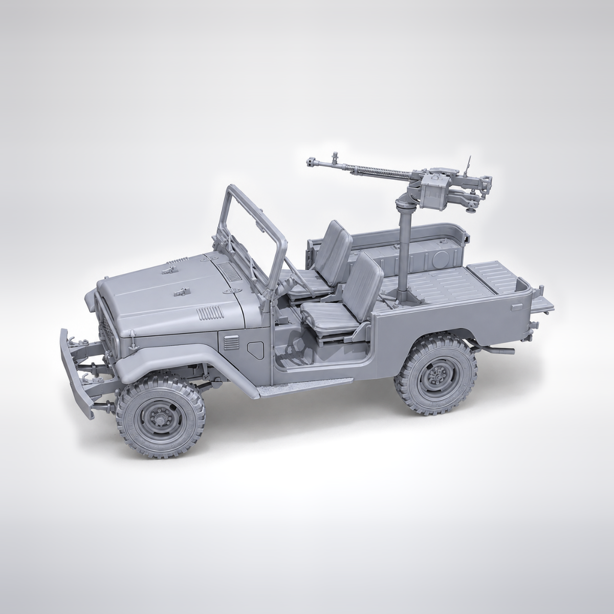 AK Interactive: 1/35 FJ43 Pickup with DShKM Plastic Model Kit, product