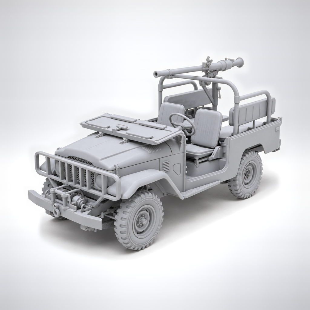 AK Interactive: 1/35 FJ43 Pickup with SPG-9 Recoilless Gun Plastic Model Kit, product
