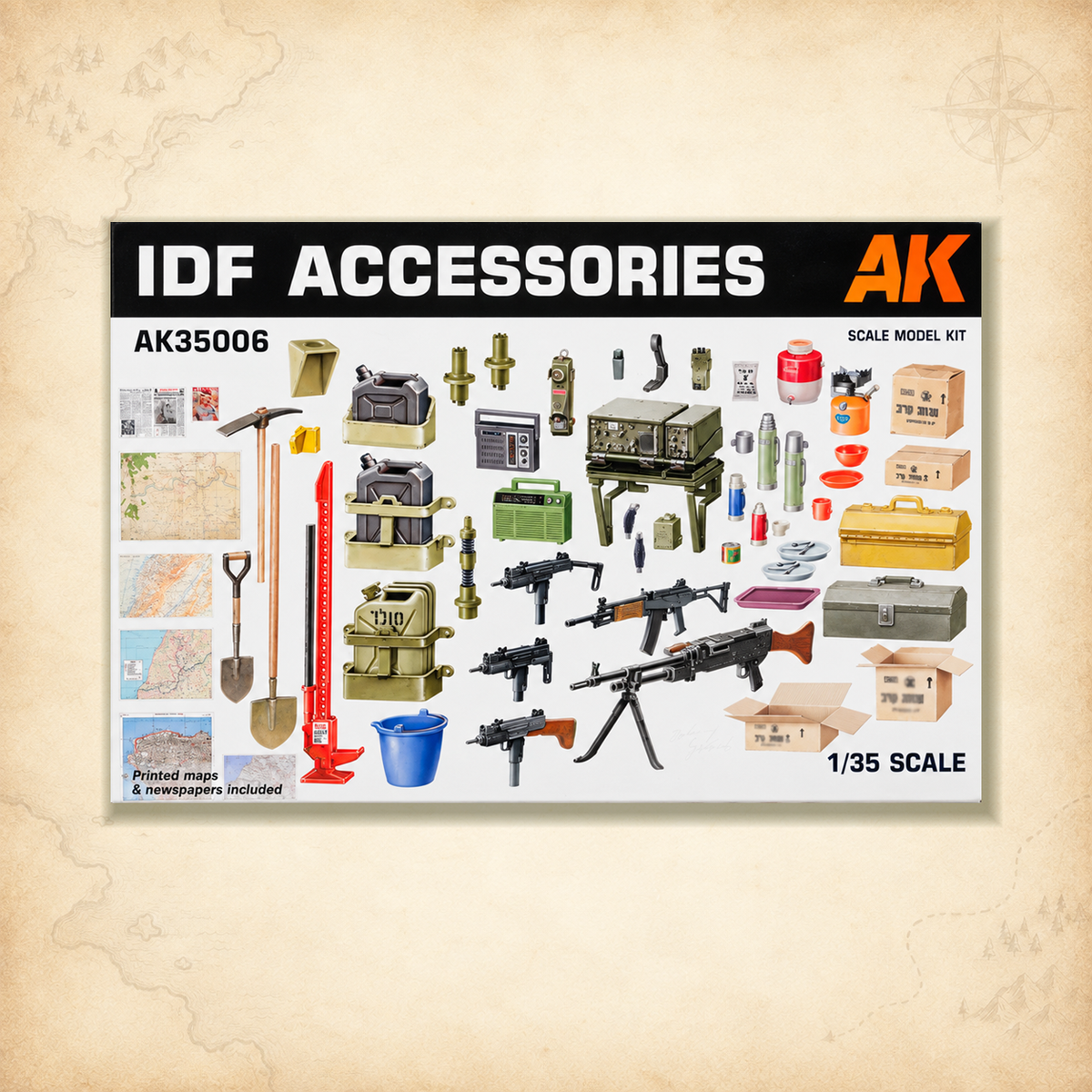 AK Interactive: 1/35 IDF Accessories, box front