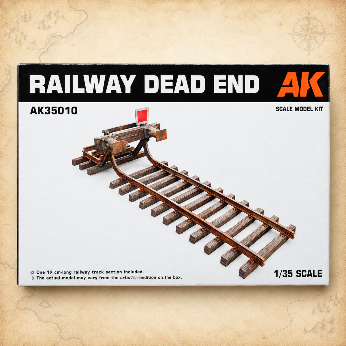 AK Interactive: 1/35 Railway Dead End, box front