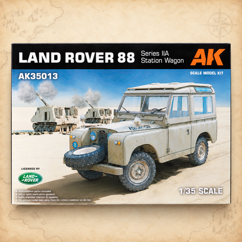 AK Interactive: 1/35 Land Rover 88 Series IIA -Station Wagon, box front