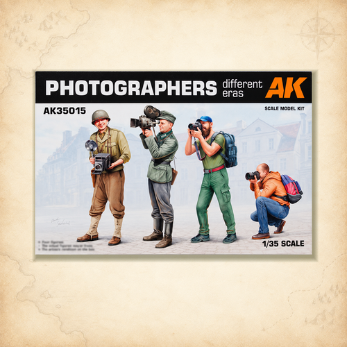 AK Interactive: 1/35 Photographers (Different Eras), box front