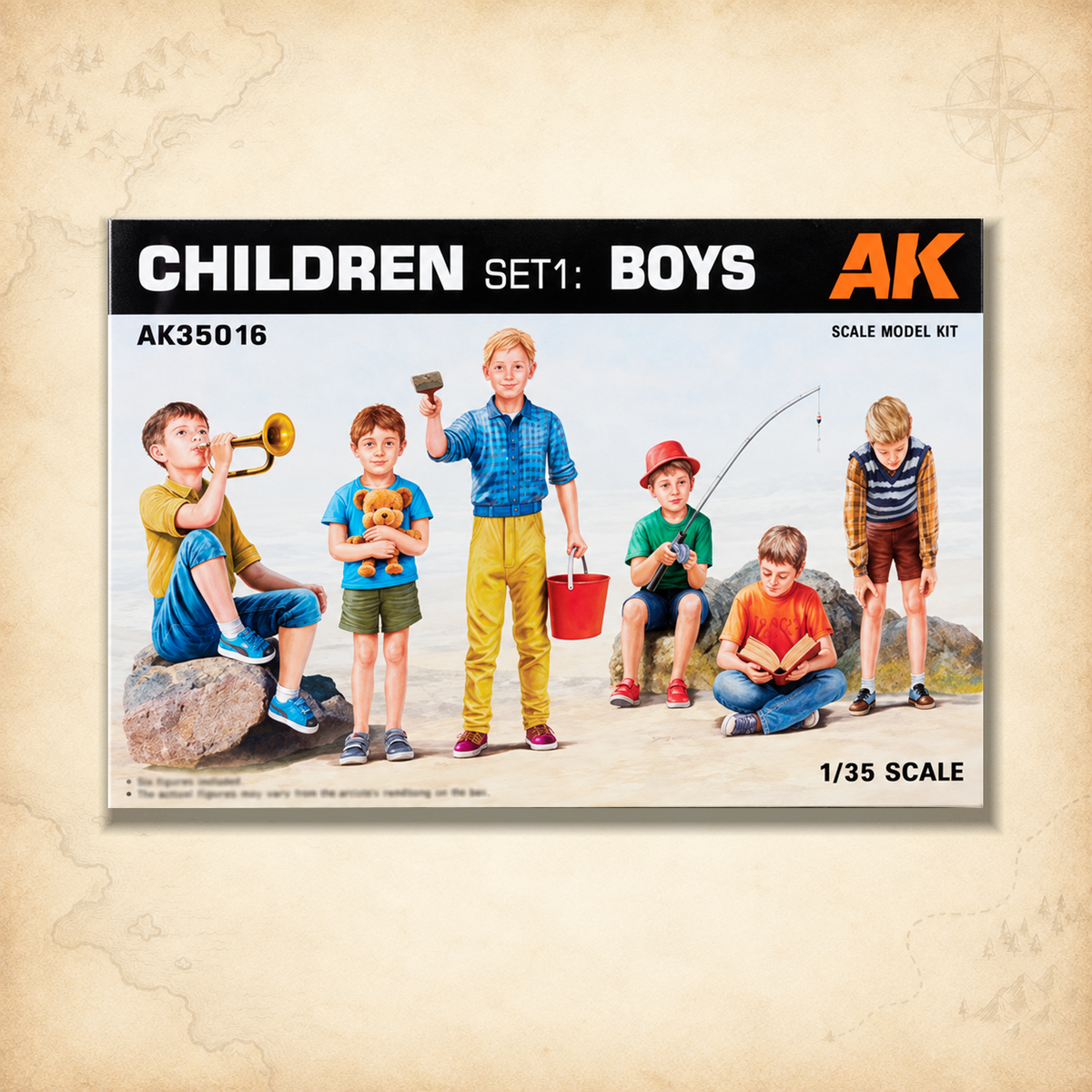 AK Interactive: 1/35 Children Set 1 Boys, box front