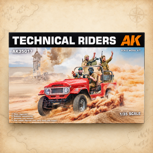 AK Interactive: 1/35 Technical Riders, alternate view