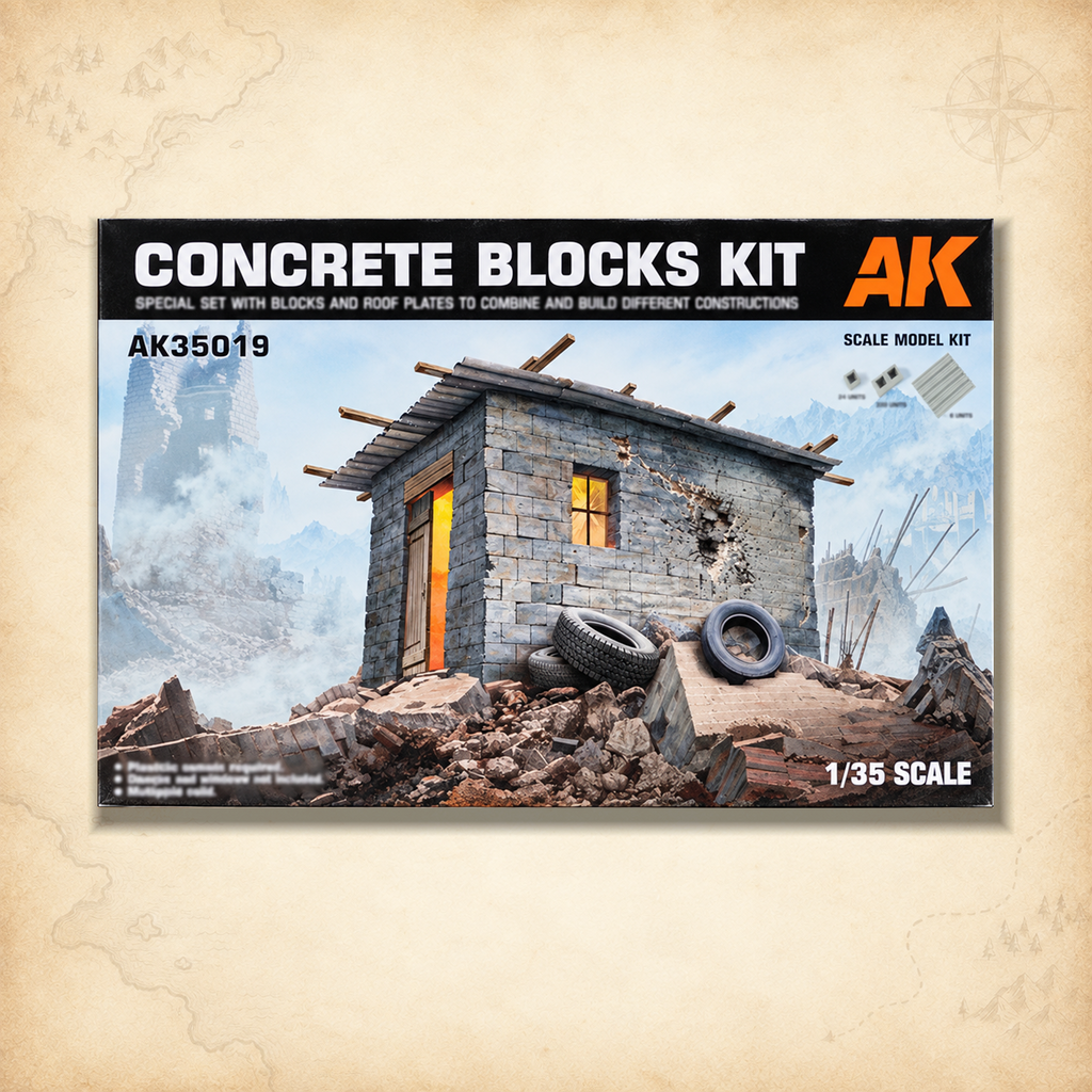 AK Interactive: 1/35 Concrete Blocks Kit, box front