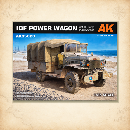AK Interactive: 1/35 IDF Power Wagon WM300 W/winch, box front