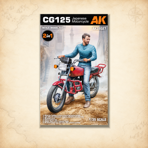 AK Interactive: 1/35 CG125 Japanese Motorcycle, box front