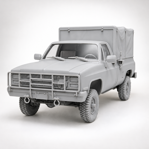 AK Interactive: 1/35 M1008 Troop Carrier With Tarp, product