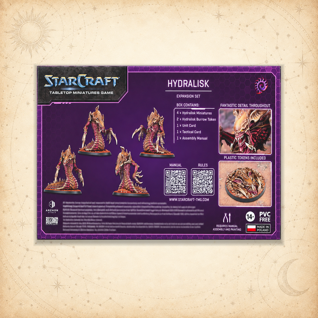 StarCraft: Hydralisk (Zerg Expansion Set), box back