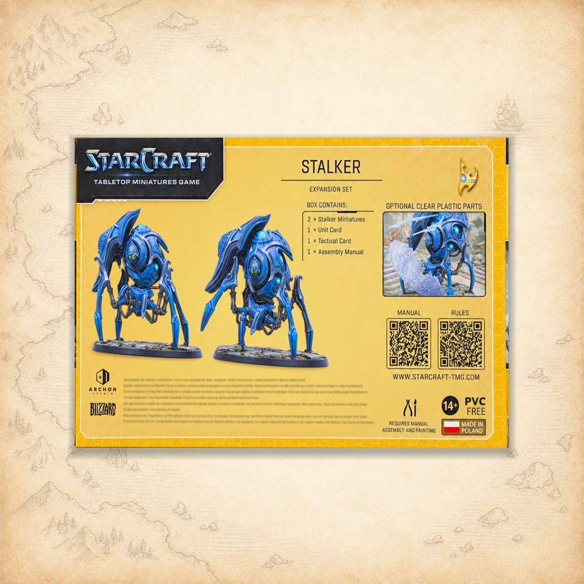 StarCraft: Stalker (Protoss Expansion Set), box back
